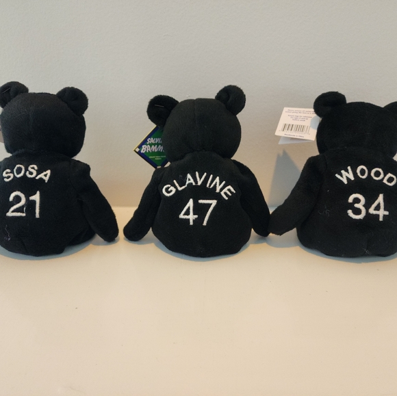 3 Salvino's Bammers Bears - NL MLB Players Choice * SOSA * GLAVINE * WOOD * - Picture 2 of 12